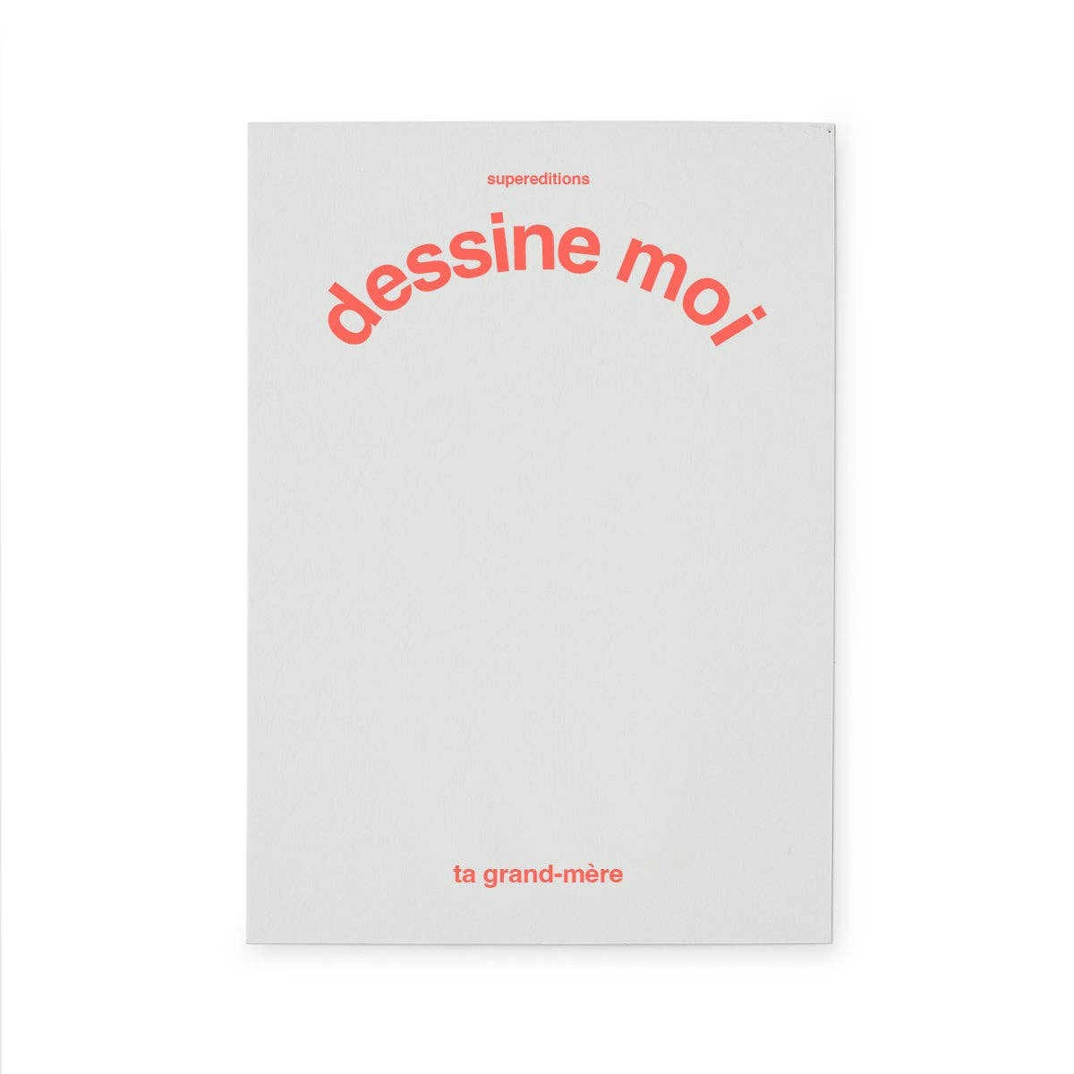 Carte postale à illustrer "dessine moi ta grand-mère"