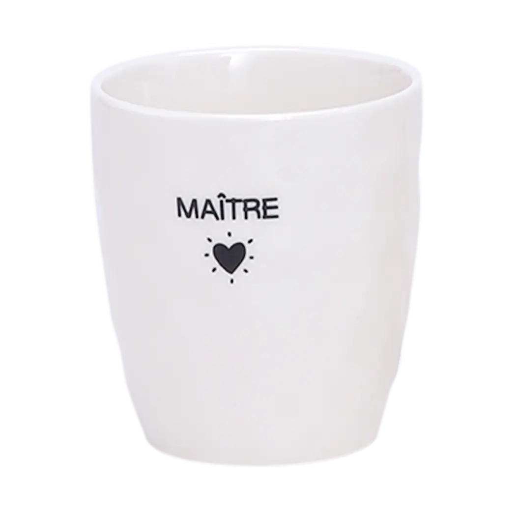 Verre message Maitre