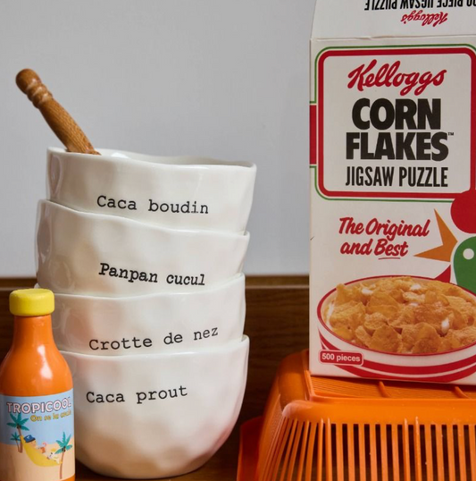 Bol à message "Caca prout"