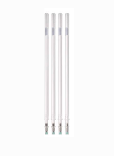 recharges stylos blancs X4