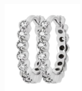 BO Argent créole strass -1638610
