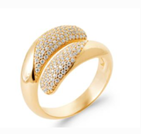 Bagues PO doubles strass -2980810
