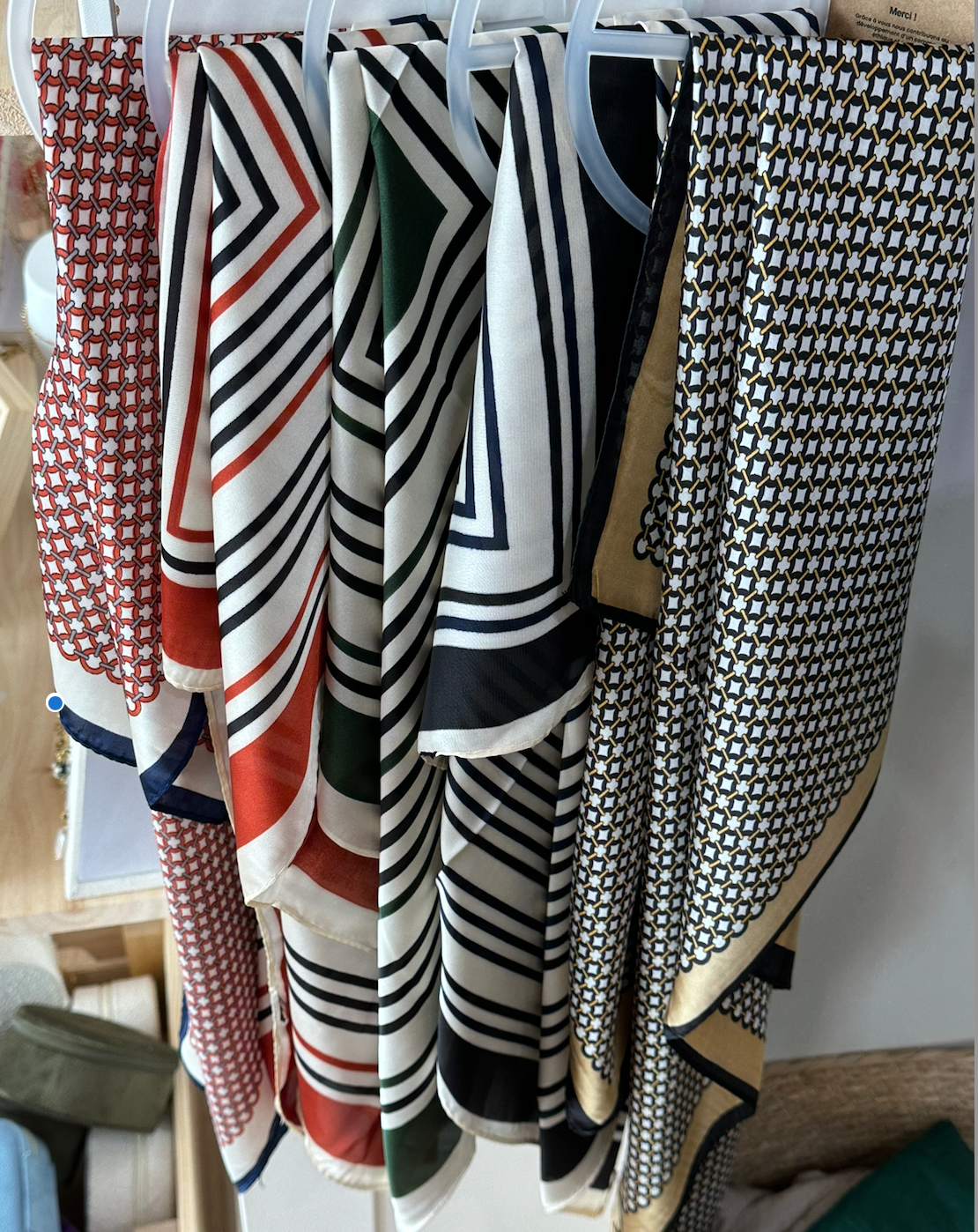 Foulard carre soie