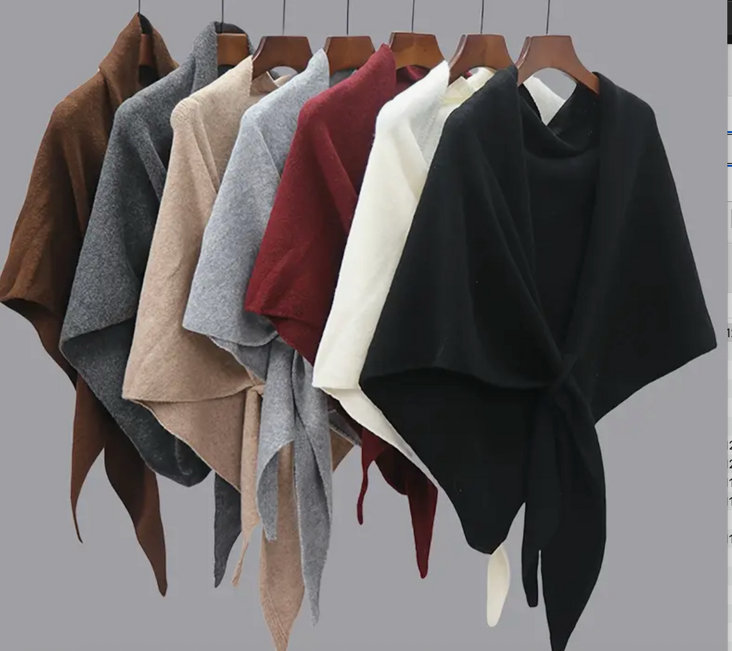 echarpe triangulaire châle