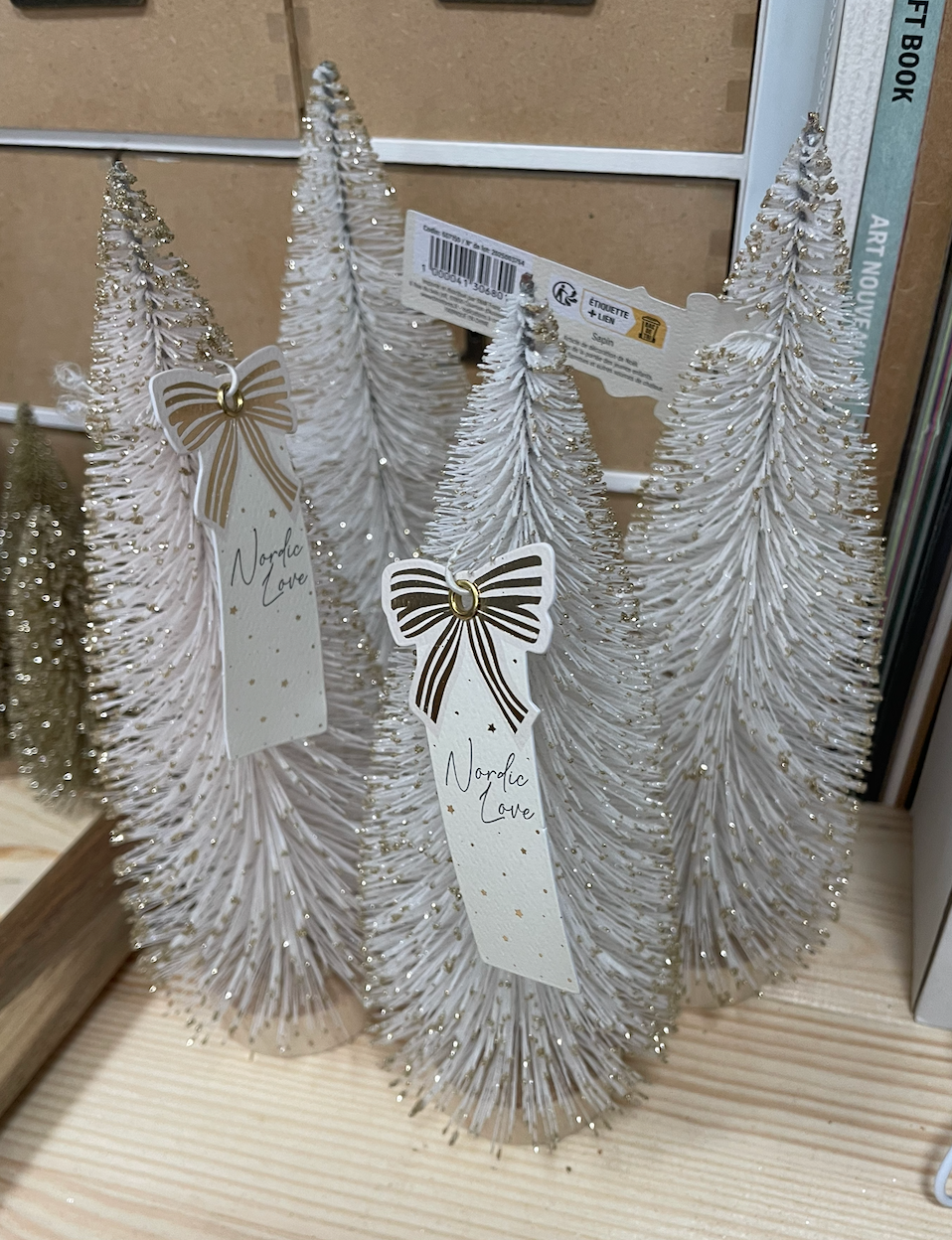 Sapin decoration grand blanc
