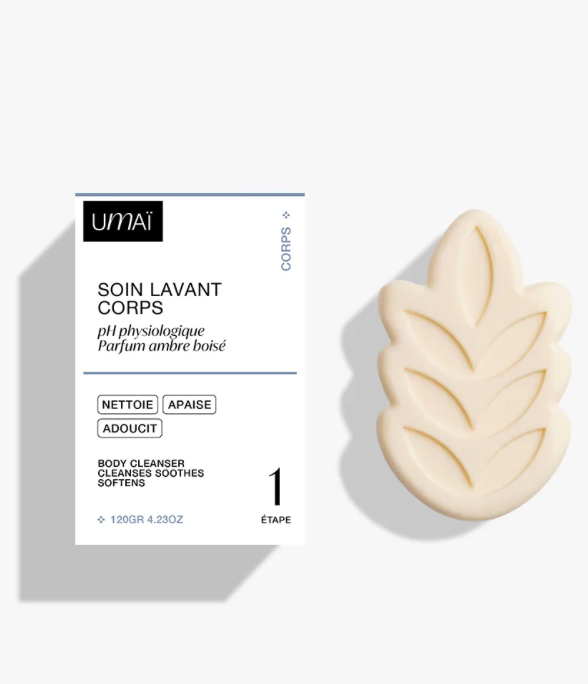 Soin lavant corps ambre boisé