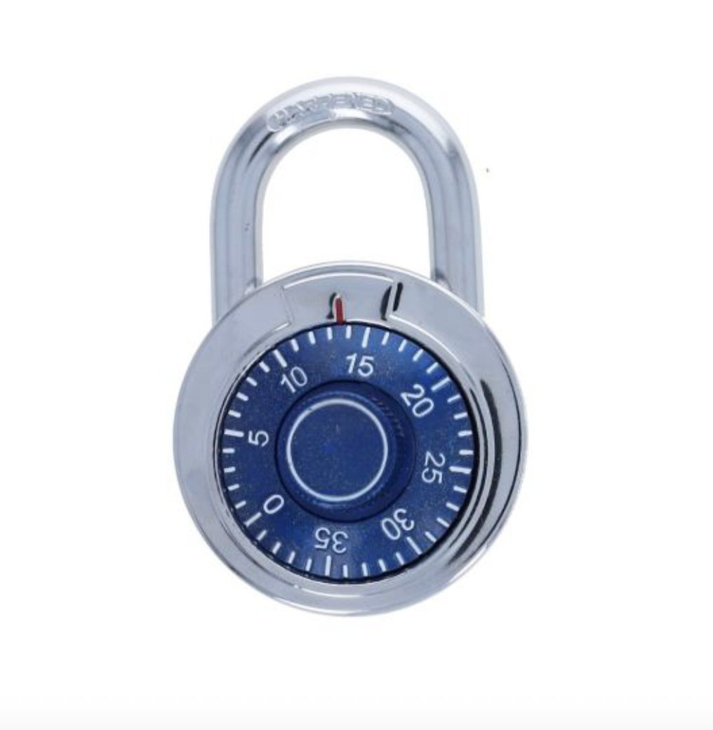 Cadenas rond combinaison bleue