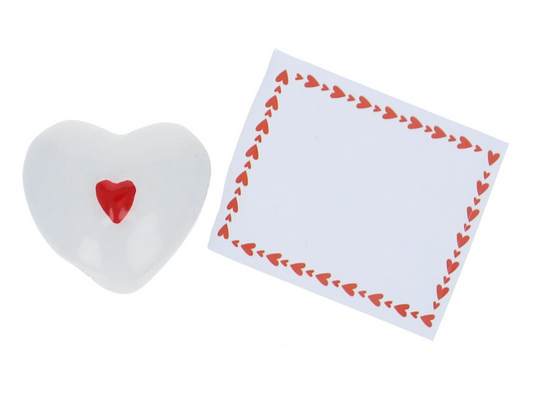 coeur en céramique saint Valentin