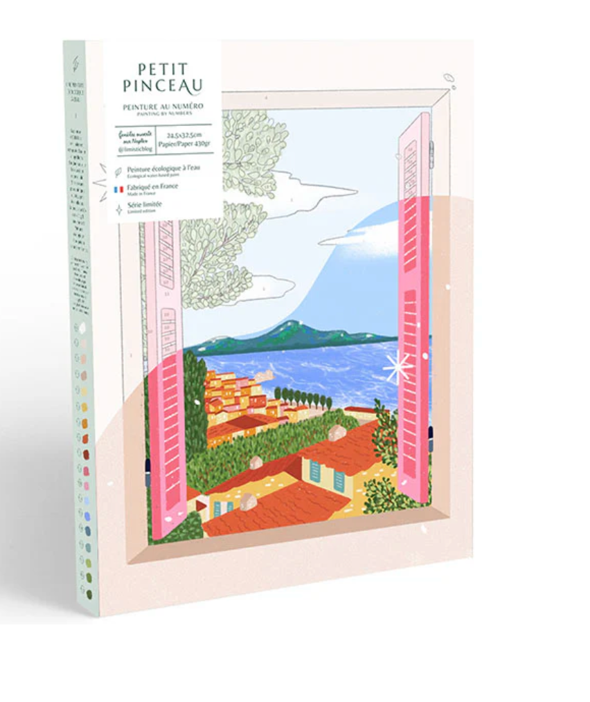 Peinture au numéro la petite épicerie - Fenêtre ouverte sur Naples
