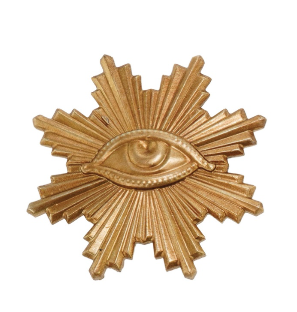Déco ex voto oeil doré