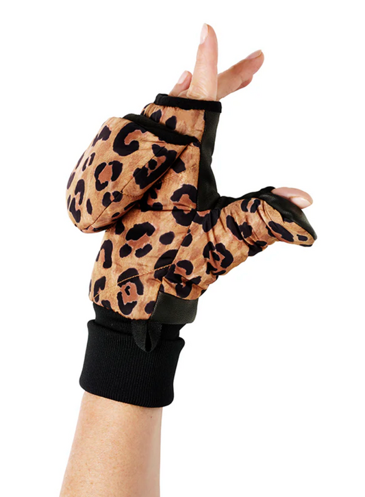 moufles convertibles léopard XS/S