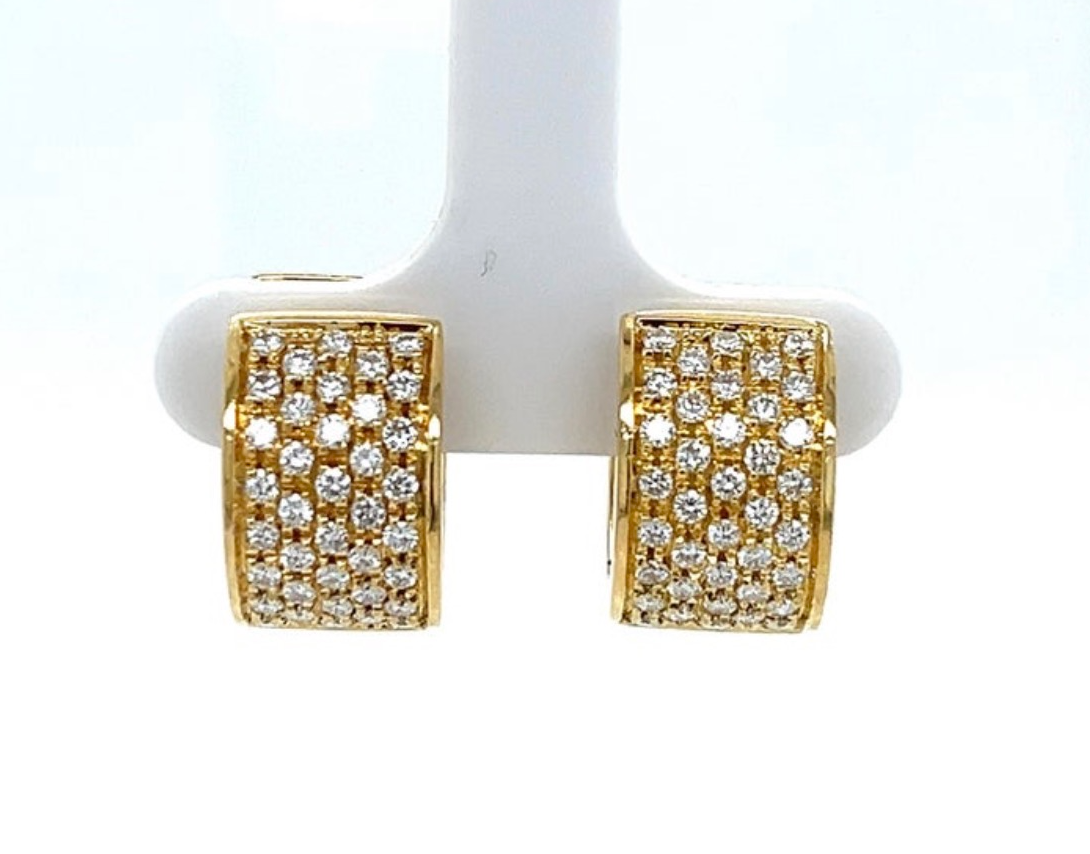 boucle oreille dore strass mini creole