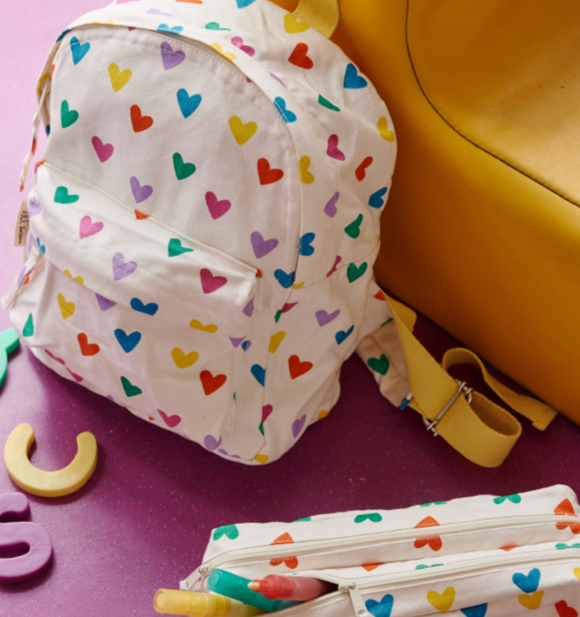 Trousse double zip multicœurs