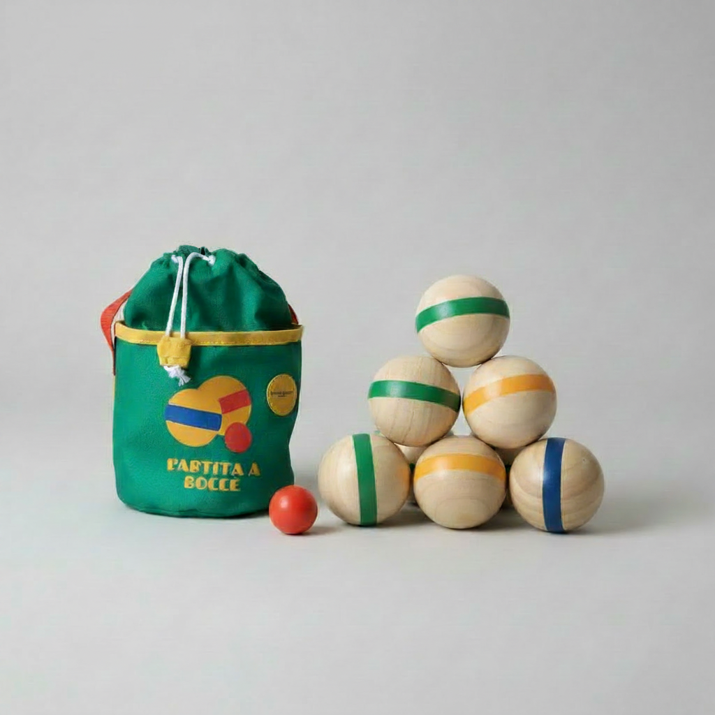 Jeu de petanque en bois pour enfant