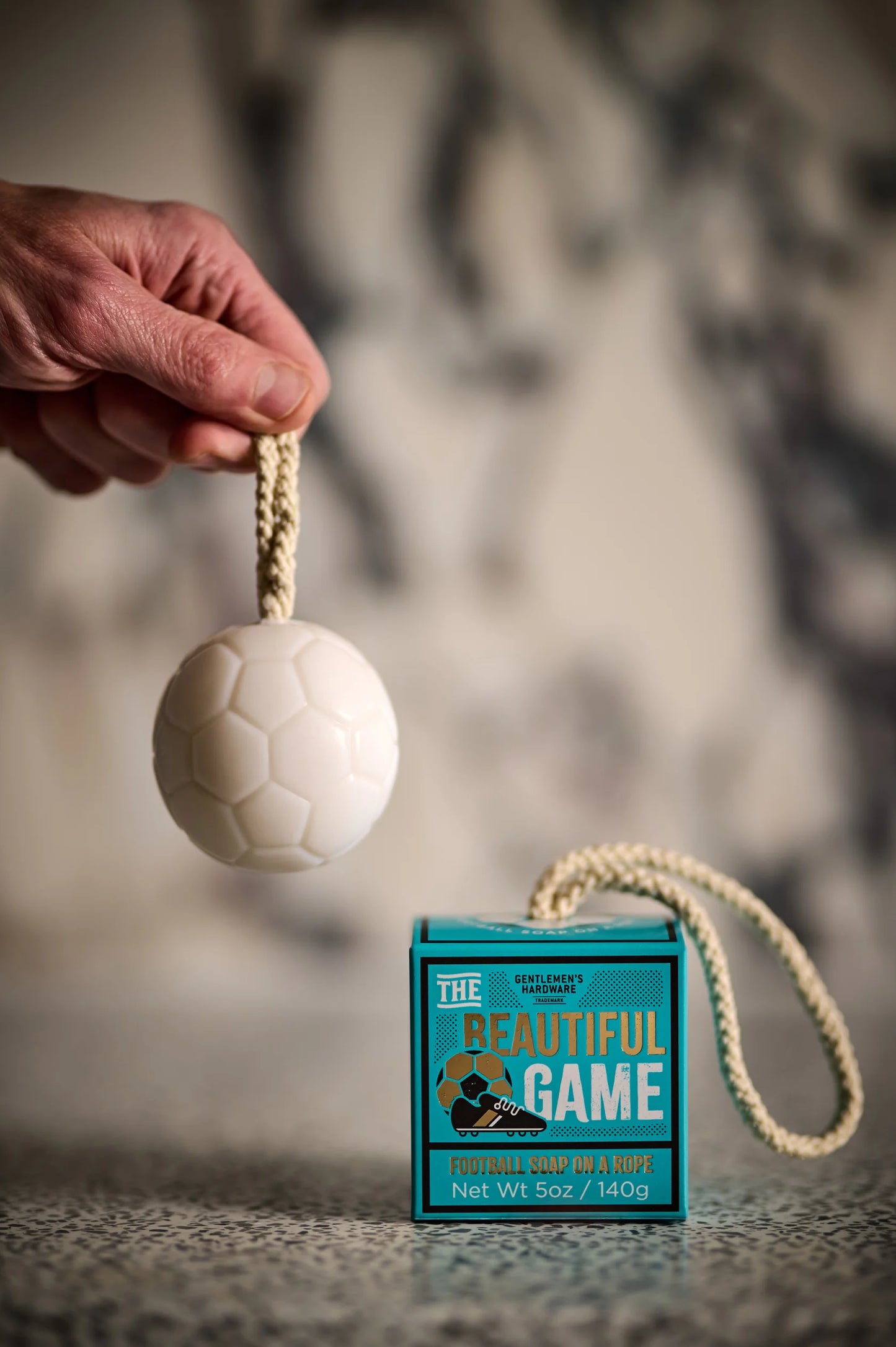 Savon en forme de ballon de foot
