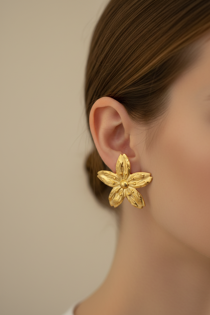 Boucles d'oreilles Blanche