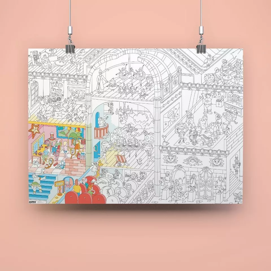 Poster géant à colorier DANCE