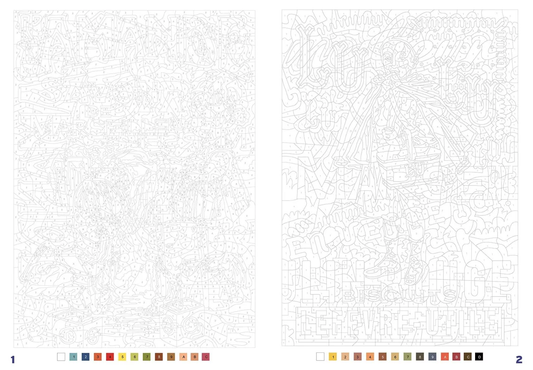 Coloriages Mystères - Affiches de Pub