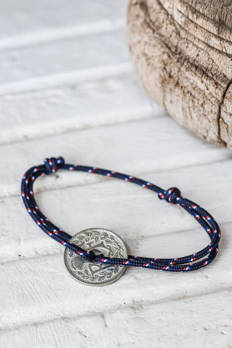 Bracelet Homme Cordon Argent