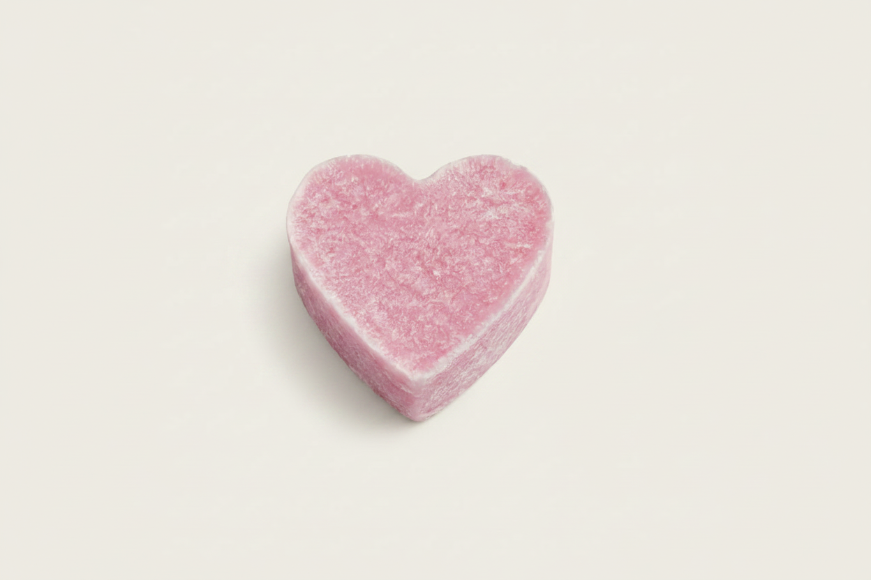 Bloc parfumé coeur rose