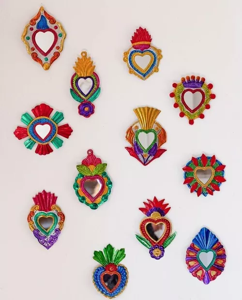 Miroir Coeur Ex voto