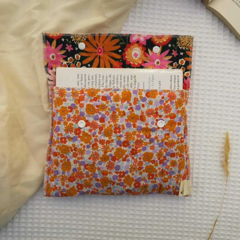 Pochette à Livre coton 16x22 cm - Format poche -