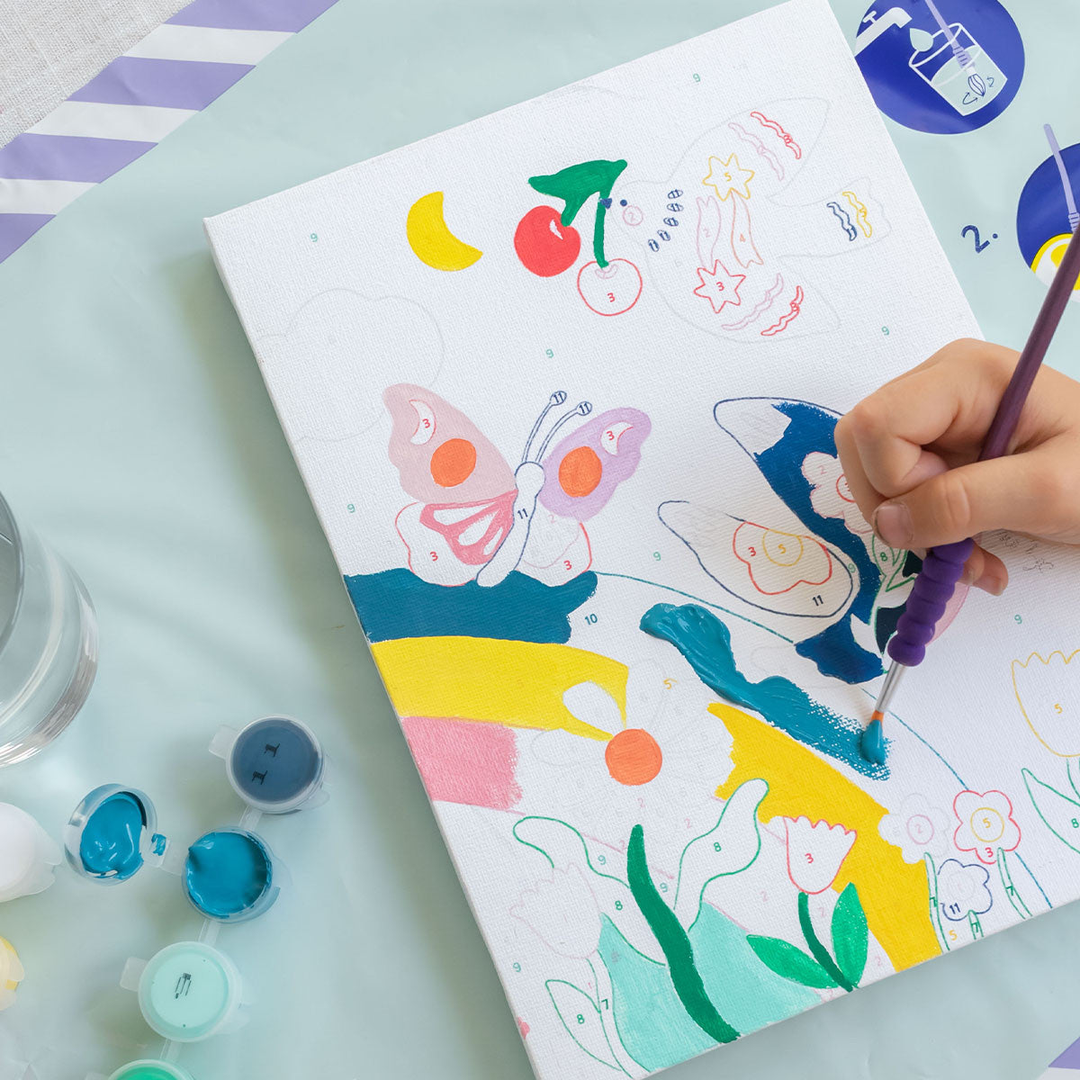 Peinture au numéro "Printemps"
