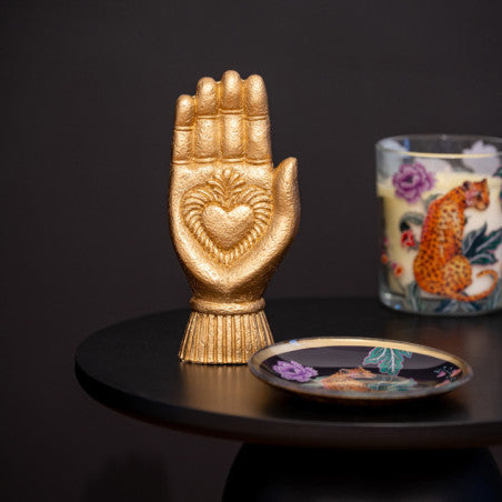 Main déco ex voto dorée