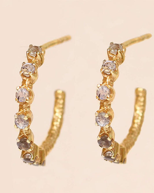 Bague d'oreille labradorite