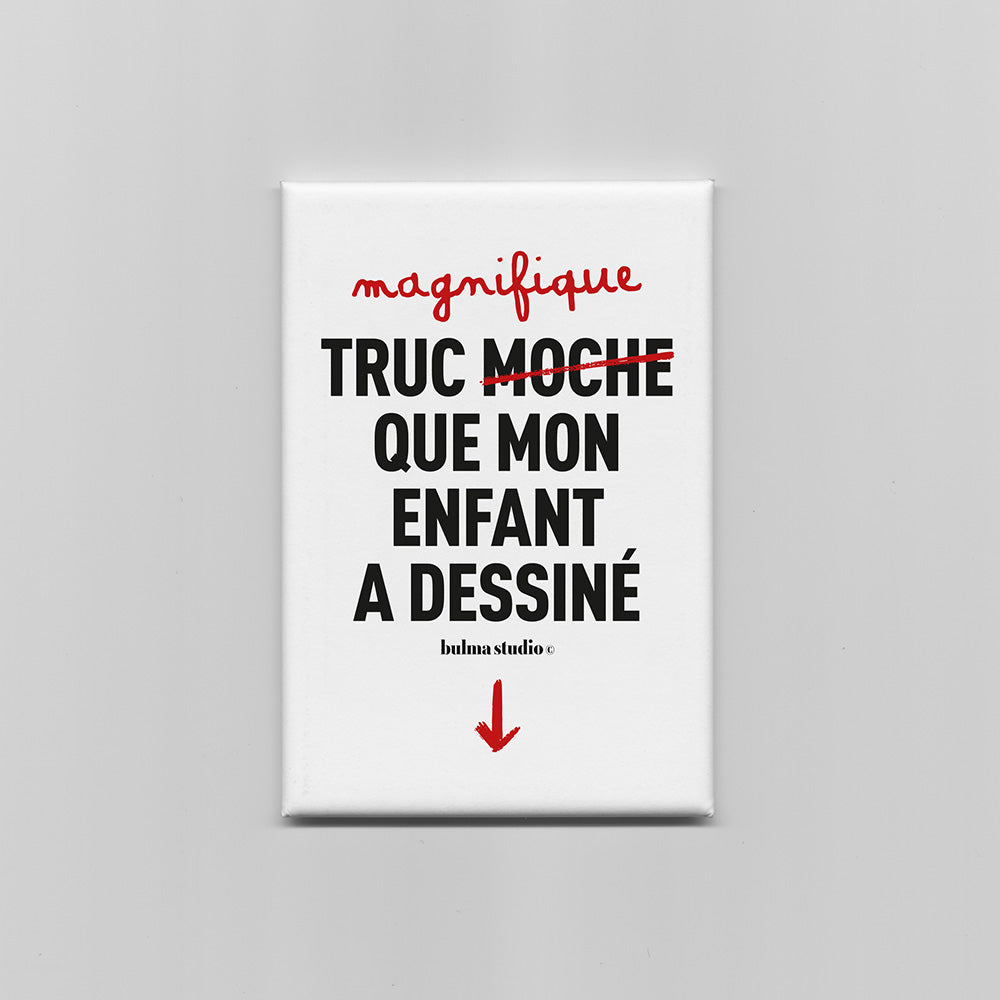 Aimant frigo message