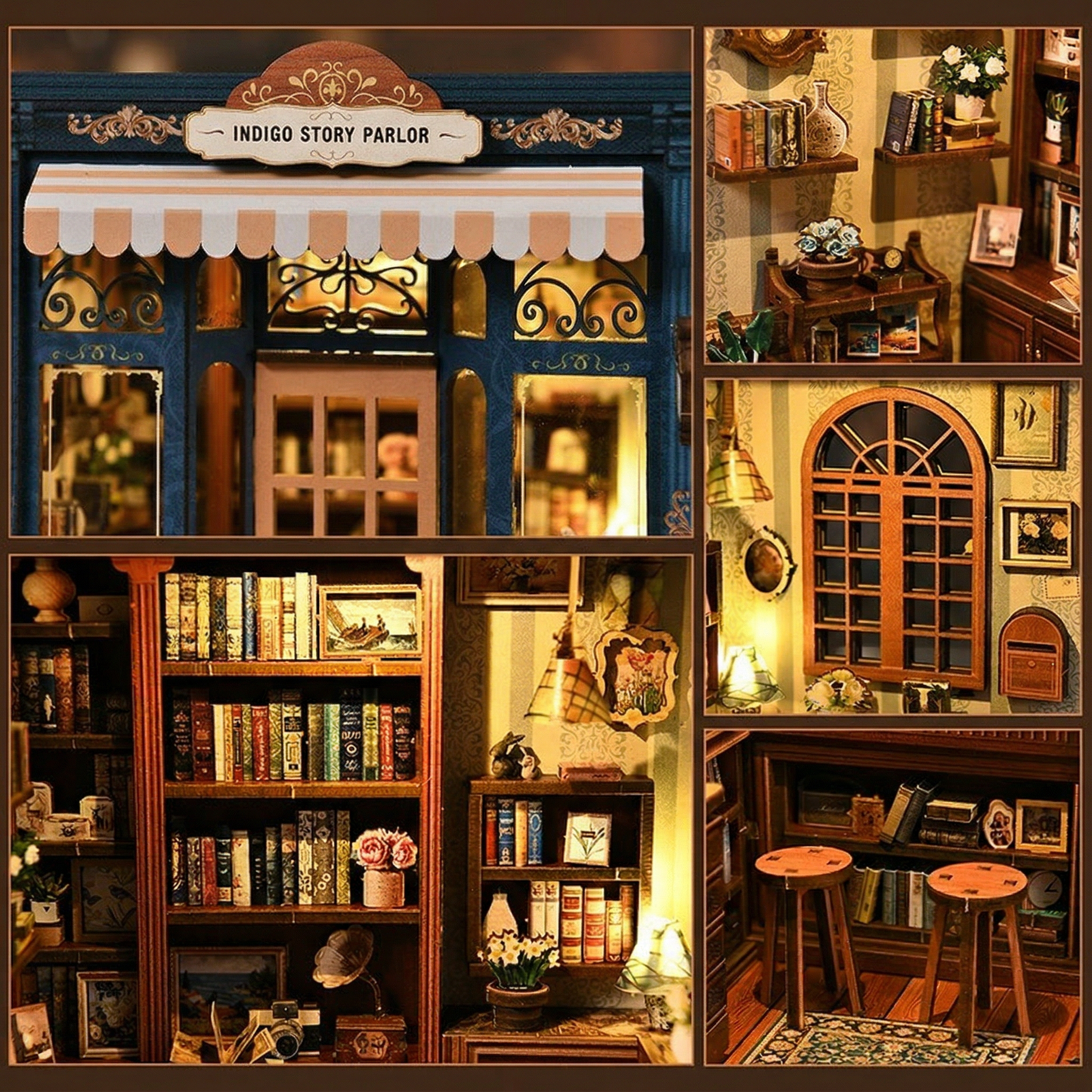 Kit DIY Book Nook : Salon d'histoires Indigo