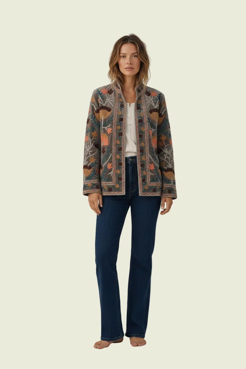 Veste indienne Nuance gris/brun