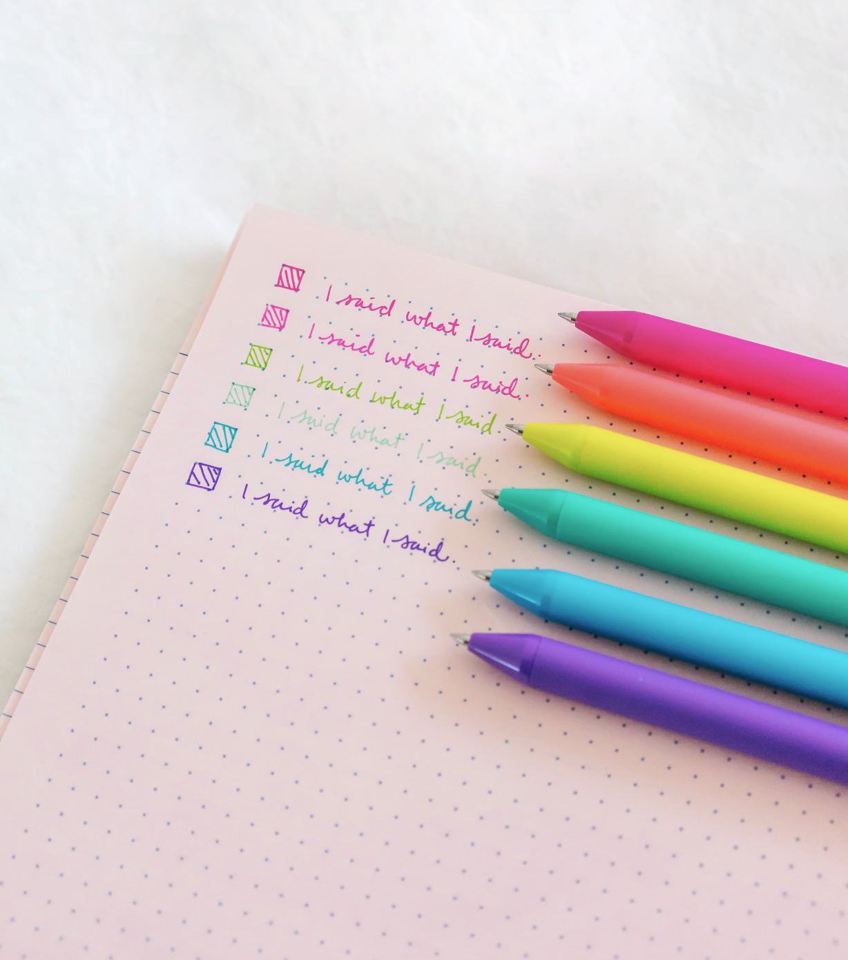 Stylos couleurs