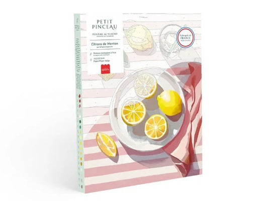 Peinture au numéro la petite épicerie - Citrons de Menton