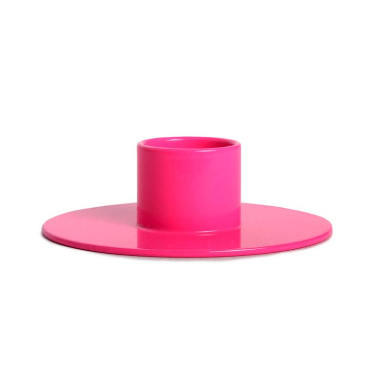 Porte-bougie POP rose néon 22 mm