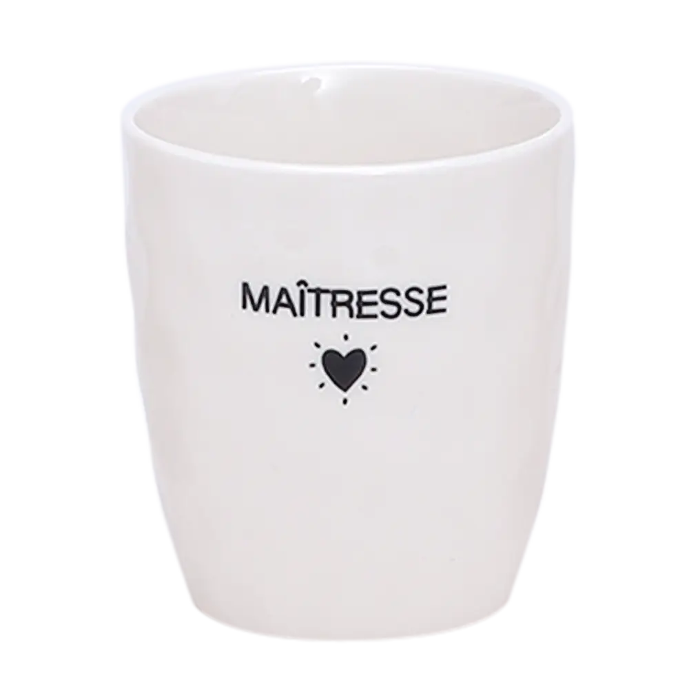 Verre message Maitresse