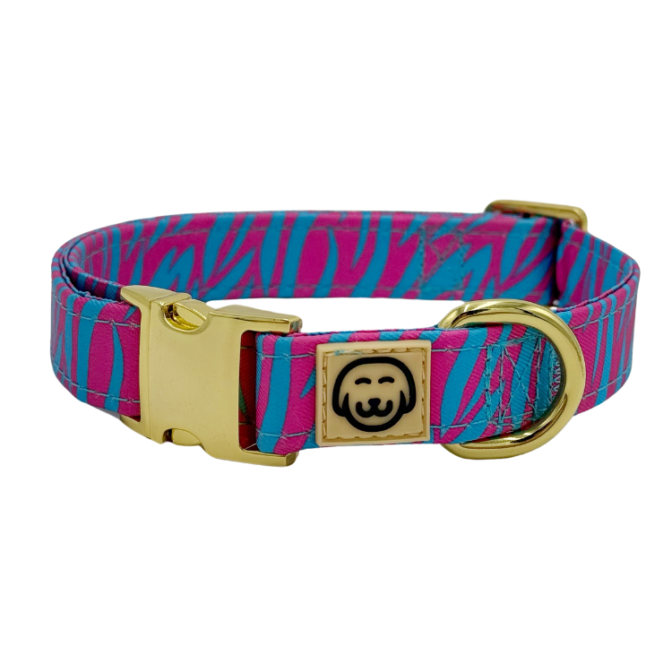 Collier pour chien Malibu Doll - tigre rose