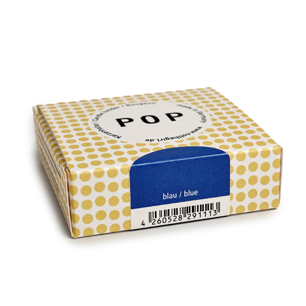 Porte-bougie POP bleu signal 22 mm