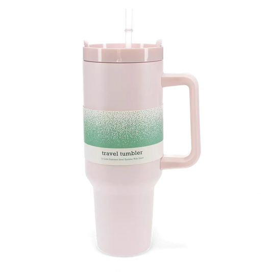 Gobelet de voyage avec poignée rose clair 1,2 Ltr