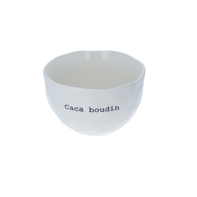 Bol message "Caca boudin"
