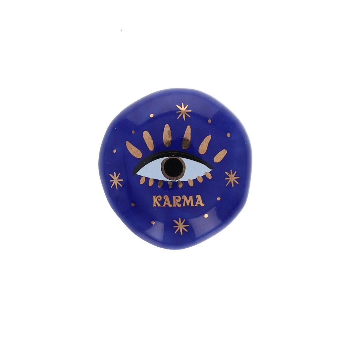 Porte-bonheur en céramique œil bleu Karma