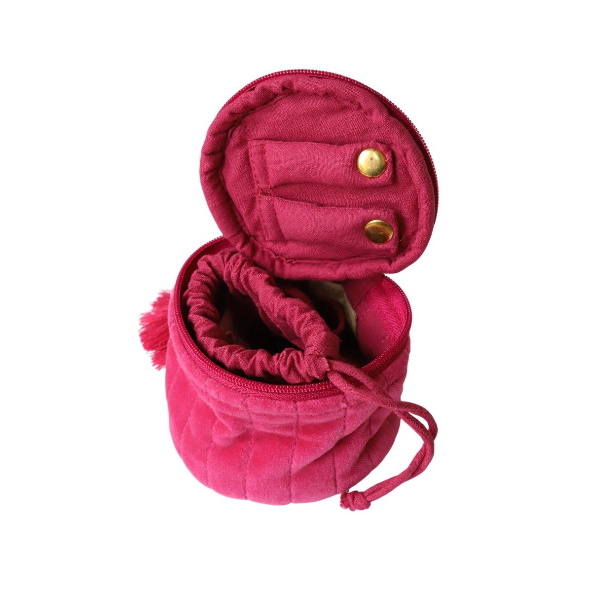 Trousse écrin à bijoux en velours rose - Aland