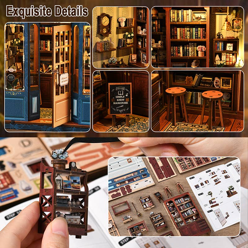 Kit DIY Book Nook : Salon d'histoires Indigo