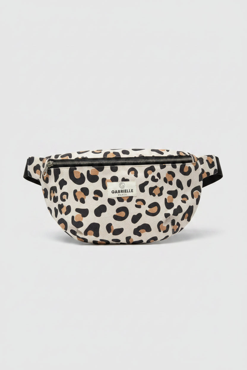 Sac banane en coton Léopard