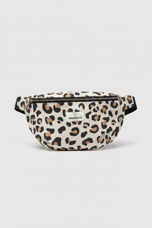 Sac banane en coton Léopard