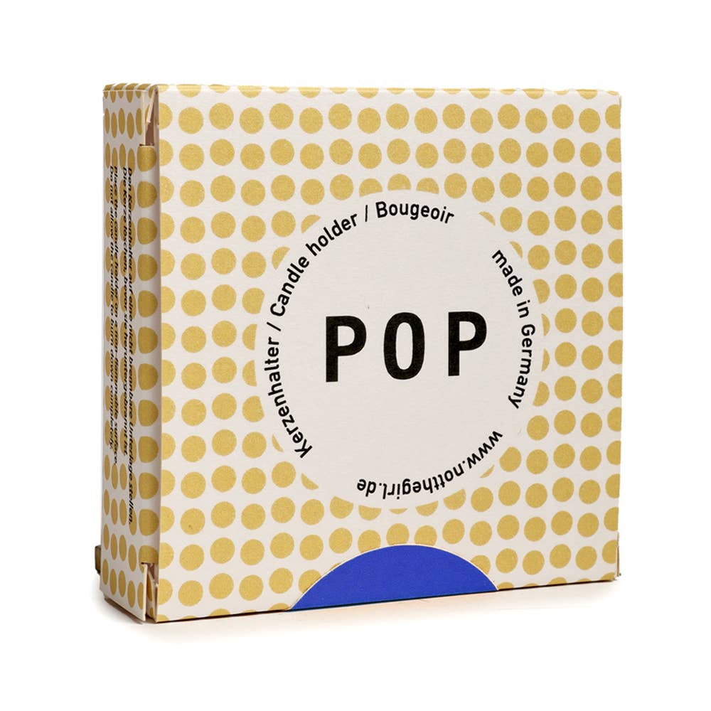 Porte-bougie POP bleu signal 22 mm