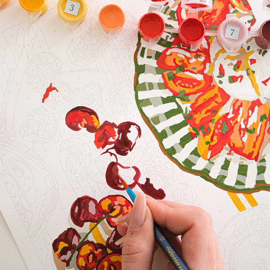 Peinture au numéro la petite épicerie - La Dolce Vita