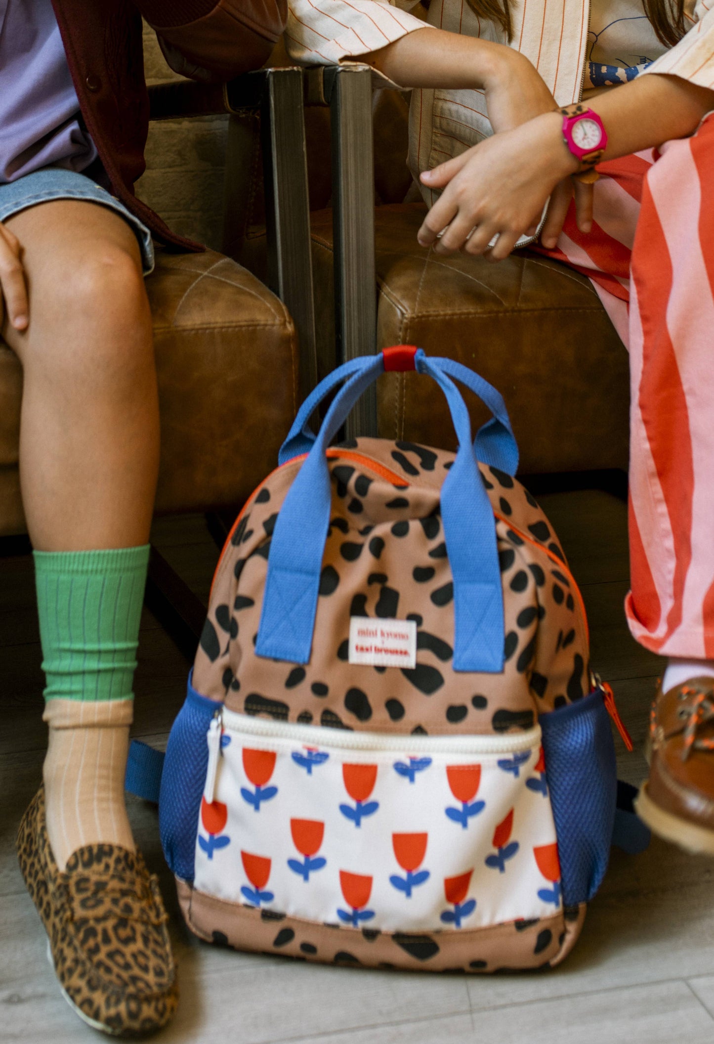 Sac à dos Flower & Leopard Mini Kyomo x Taxi Brousse