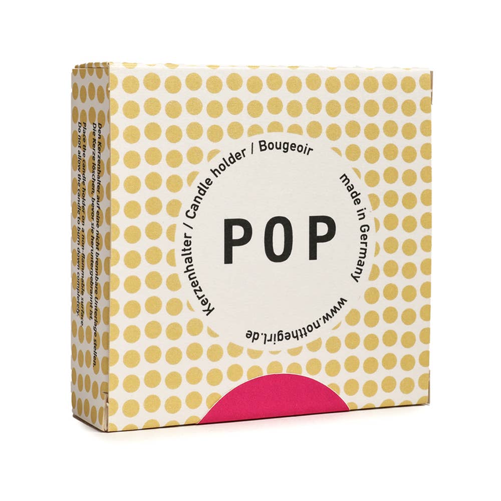 Porte-bougie POP rose néon 22 mm