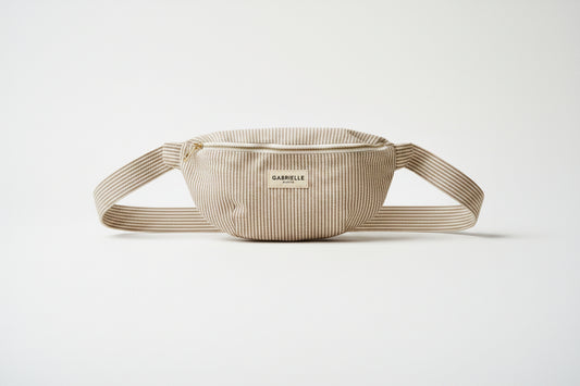 Sac banane en coton Rayures